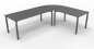 Preview: Winkelschreibtisch YE5 260x200 cm Grafit Gestell Grafit